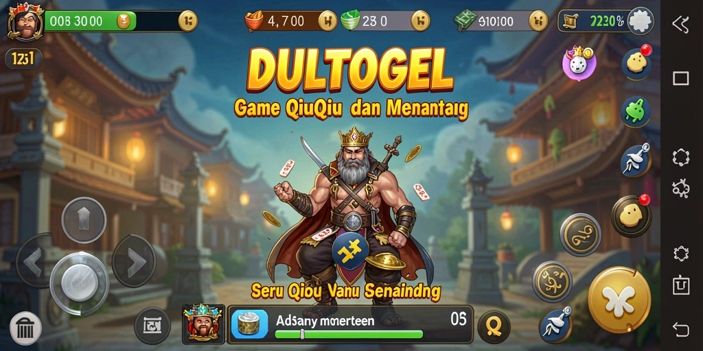 Tampilan gameplay seru dari DULTOGEL QiuQiu.