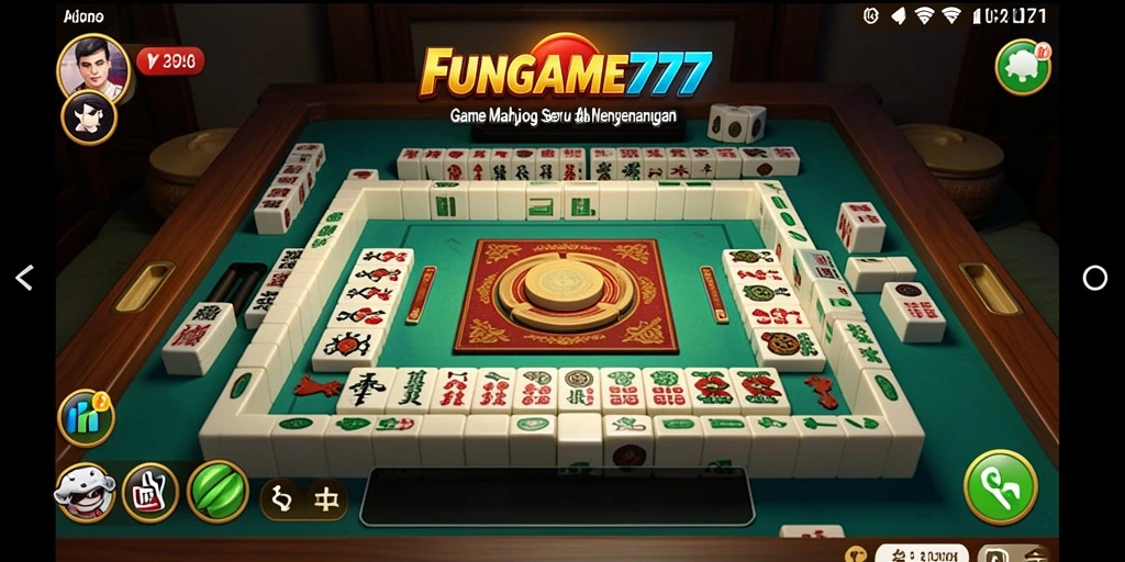 Tampilan screenshot FUNGAME777 yang menunjukkan gameplay Mahjong yang seru.