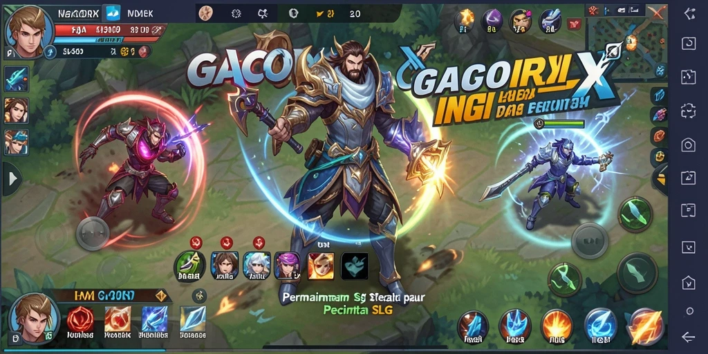 Tampilan screenshot gameplay GACORX yang mendebarkan dan strategis.