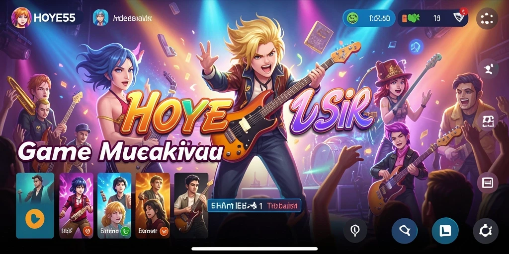 Tampilan gameplay HOYE55 yang menyenangkan dan interaktif.