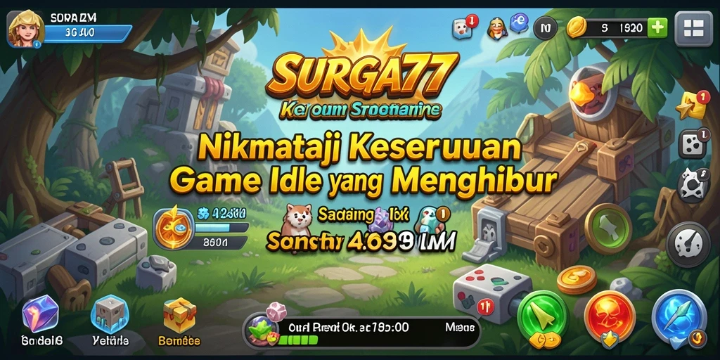 Gameplay SURGA77 yang menarik dan menenangkan dalam mode Idle.