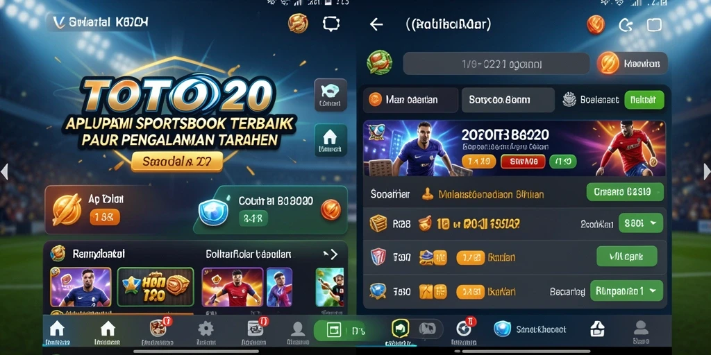 Tampilan menarik dari gameplay Sportsbook di TOTO20.